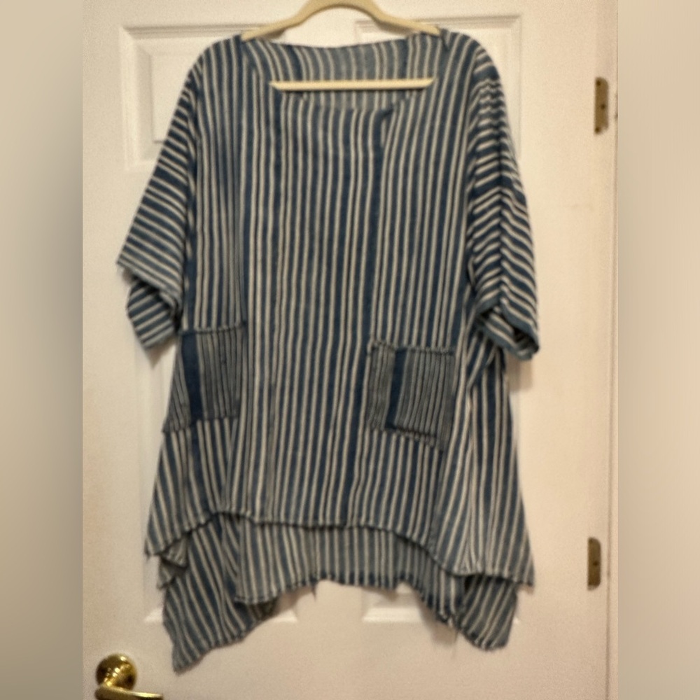 Artfully Created Denim Shirt!
